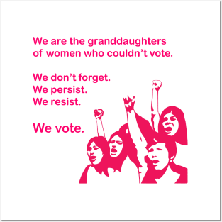 Granddaughters who Vote Posters and Art